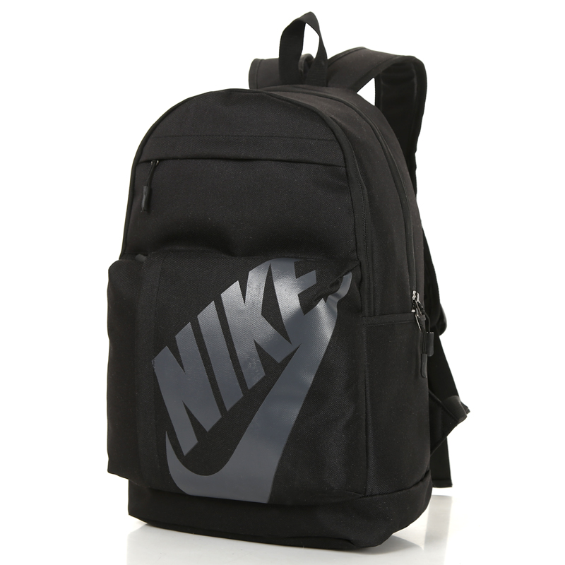 Students Nike Backpack Black Silver - Click Image to Close